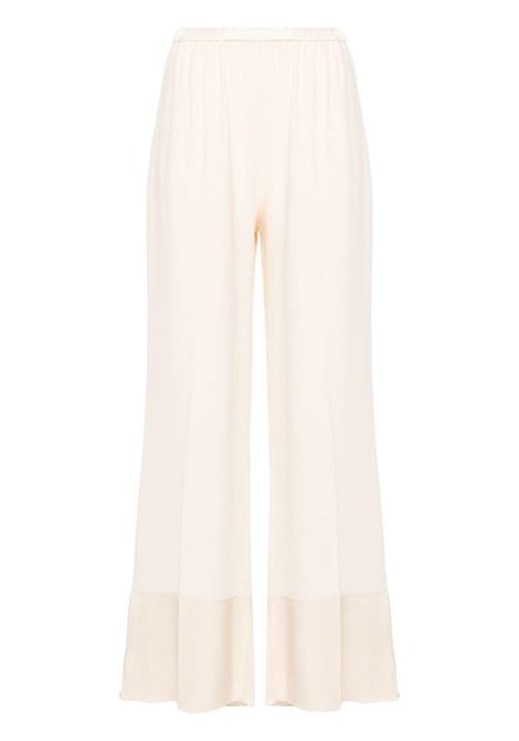 White crepe straight trousers Forte forte - women FORTE FORTE | Trousers | 128700184